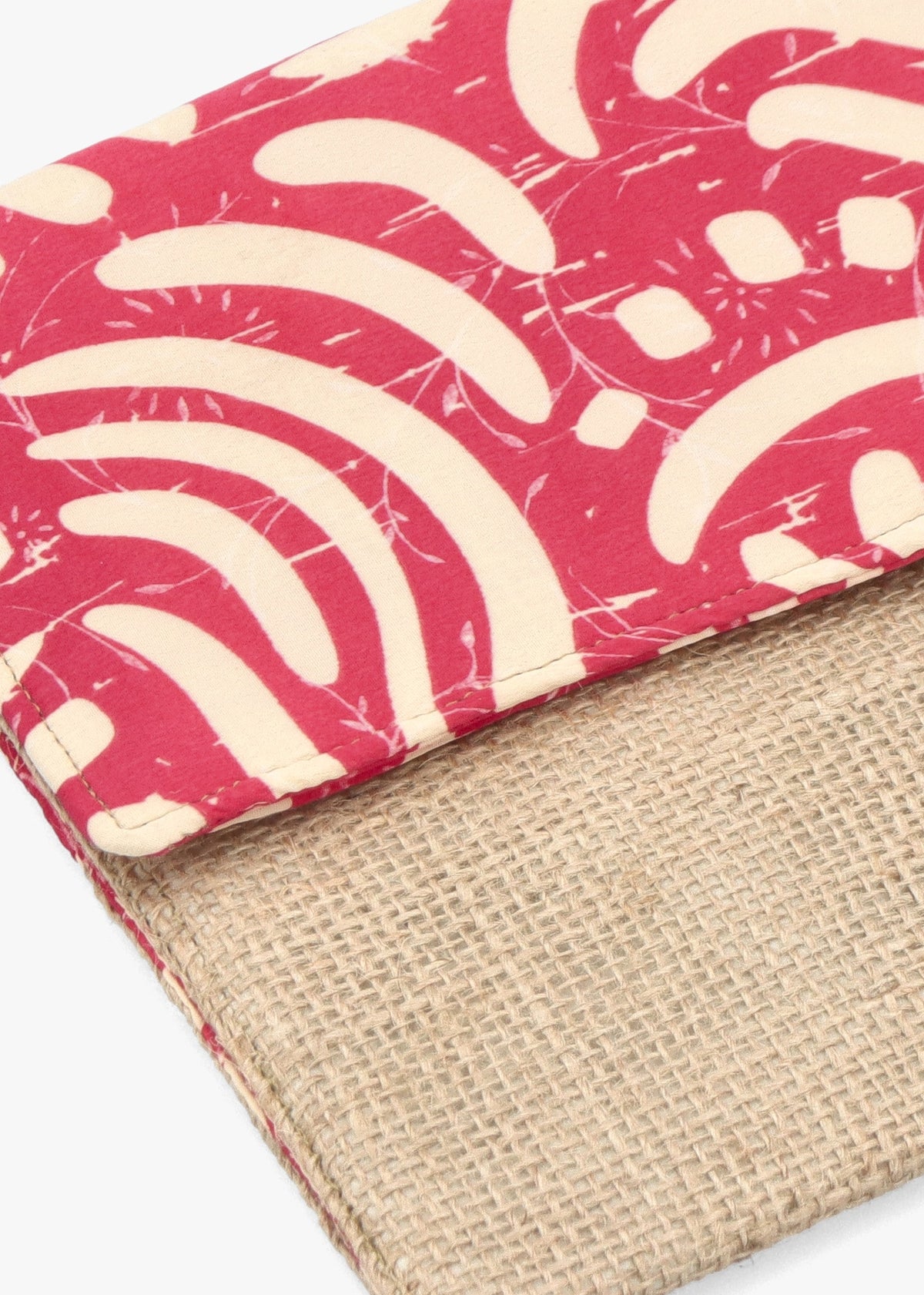 Multicoloured Pink Envelope Clutch Bag