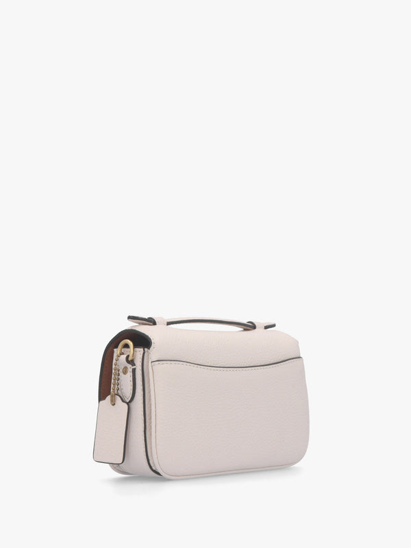 Cassie 17 Chalk Leather Cross-Body Bag
