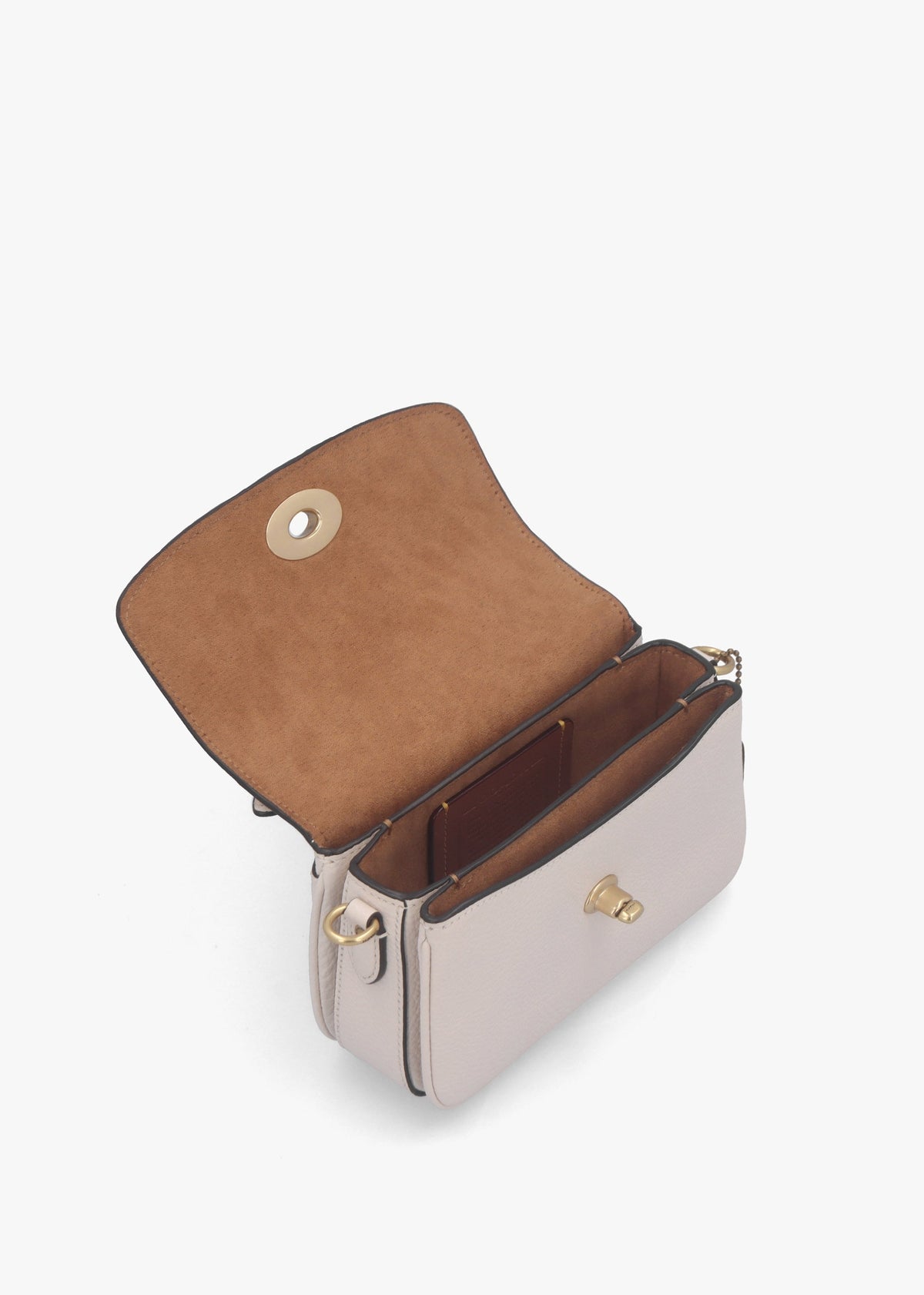 Cassie 17 Chalk Leather Cross-Body Bag