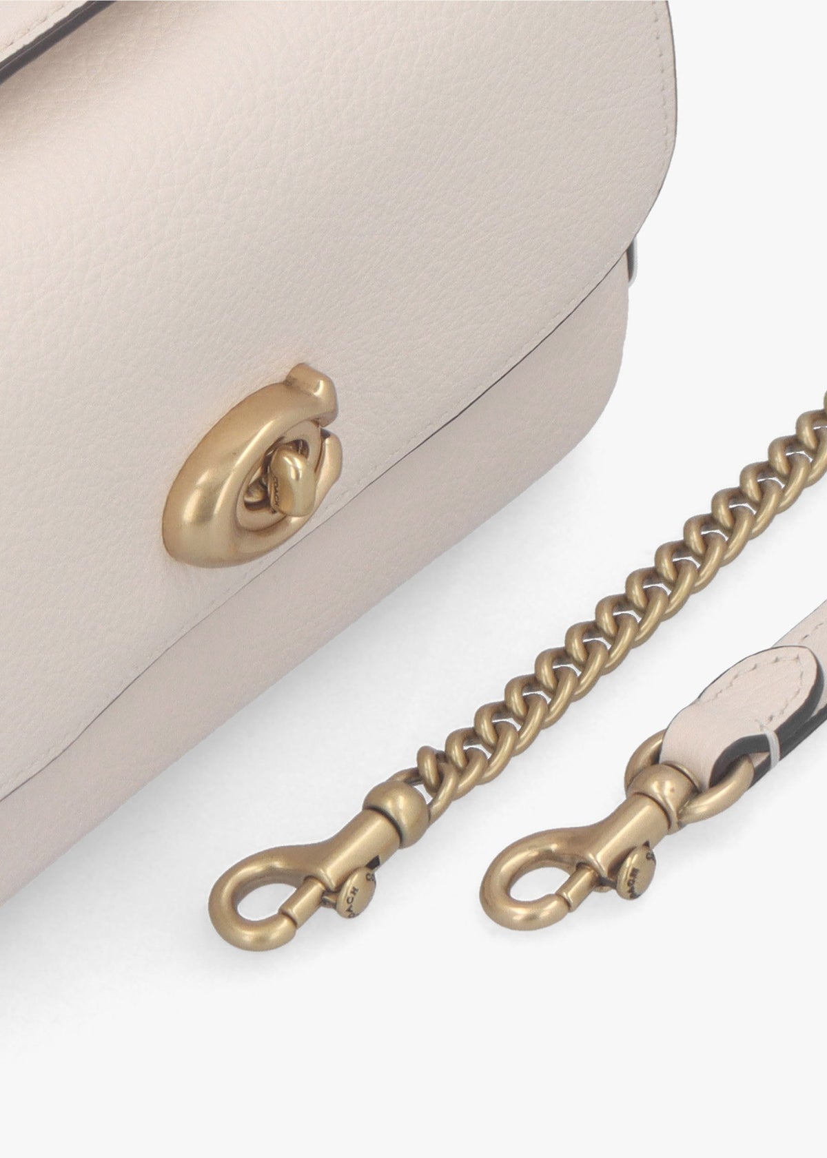 Cassie 17 Chalk Leather Cross-Body Bag