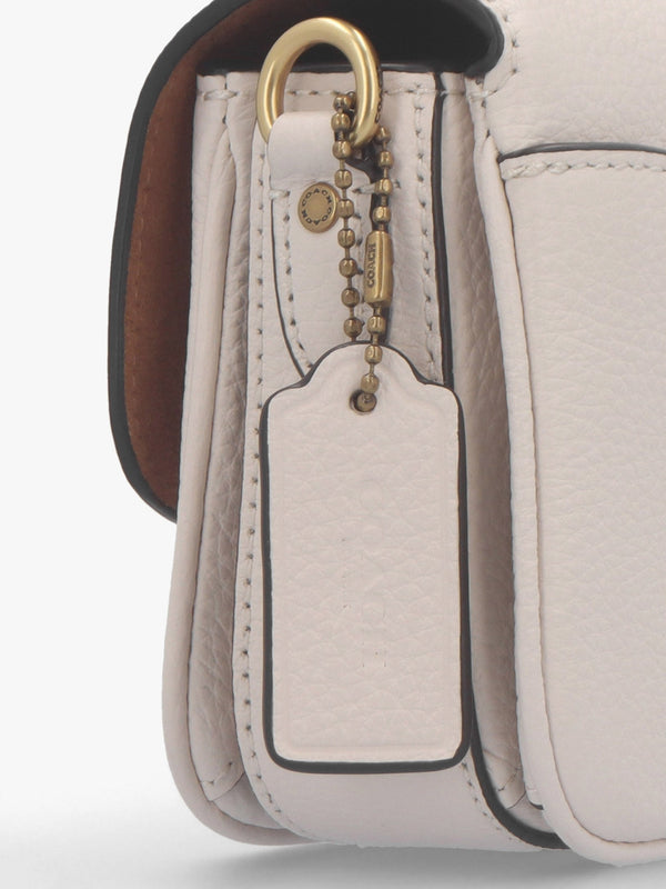 Cassie 17 Chalk Leather Cross-Body Bag