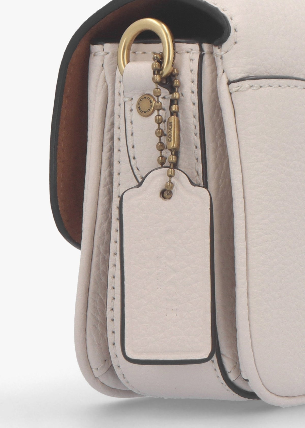 Cassie 17 Chalk Leather Cross-Body Bag