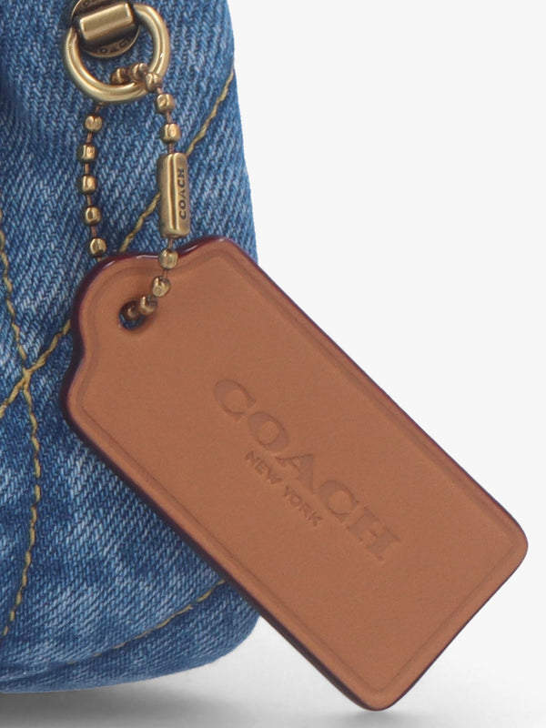 Tabby 20 Quilted Indigo Denim Shoulder Bag