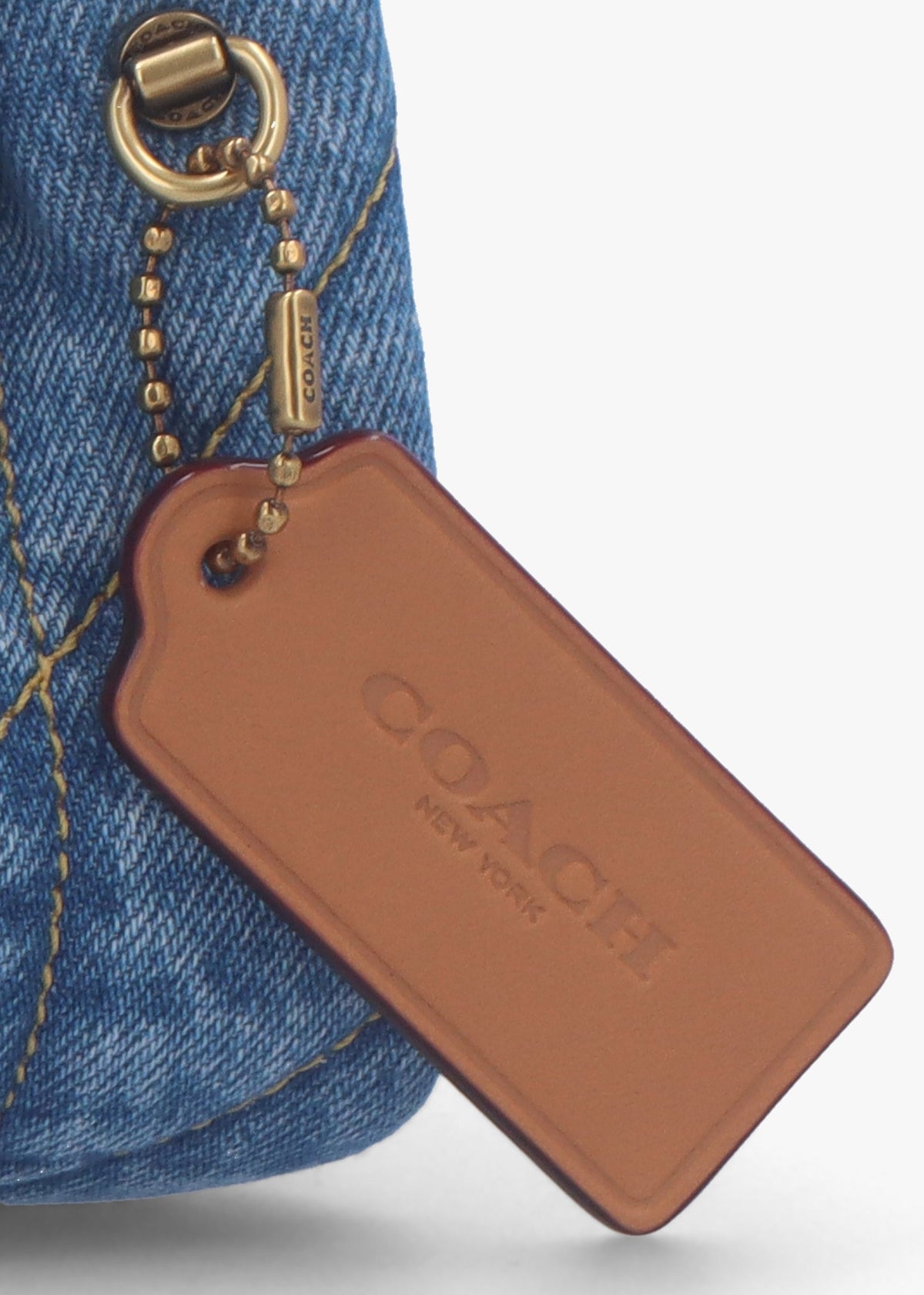 Tabby 20 Quilted Indigo Denim Shoulder Bag