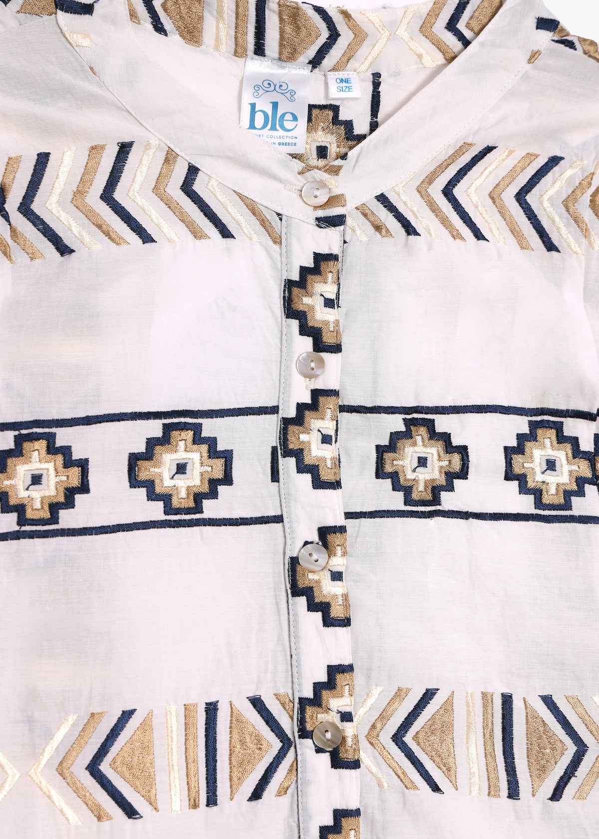 White Sleeveless Embroidered Maxi Dress