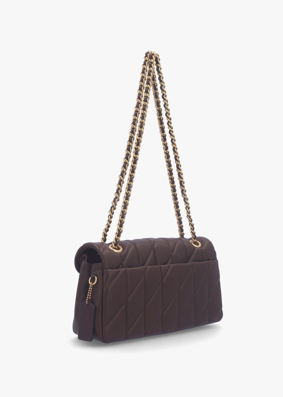 Tabby Quilted 26 Maple Leather Shoulder Bag