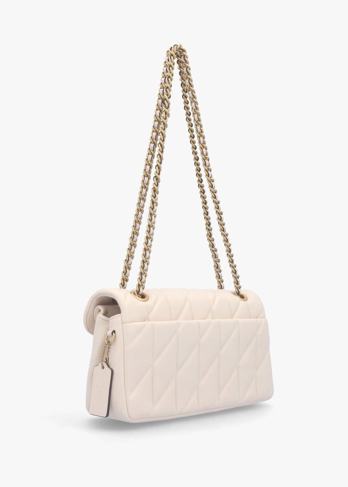 Tabby Quilted 26 Chalk Leather Shoulder Bag