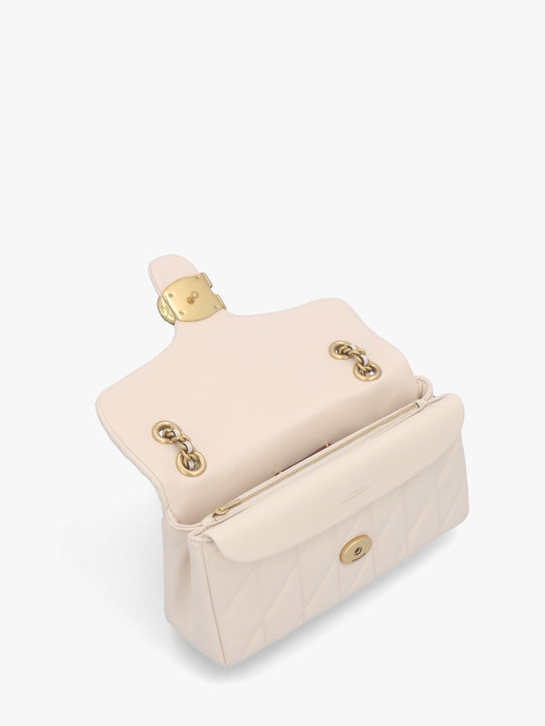Tabby Quilted 26 Chalk Leather Shoulder Bag