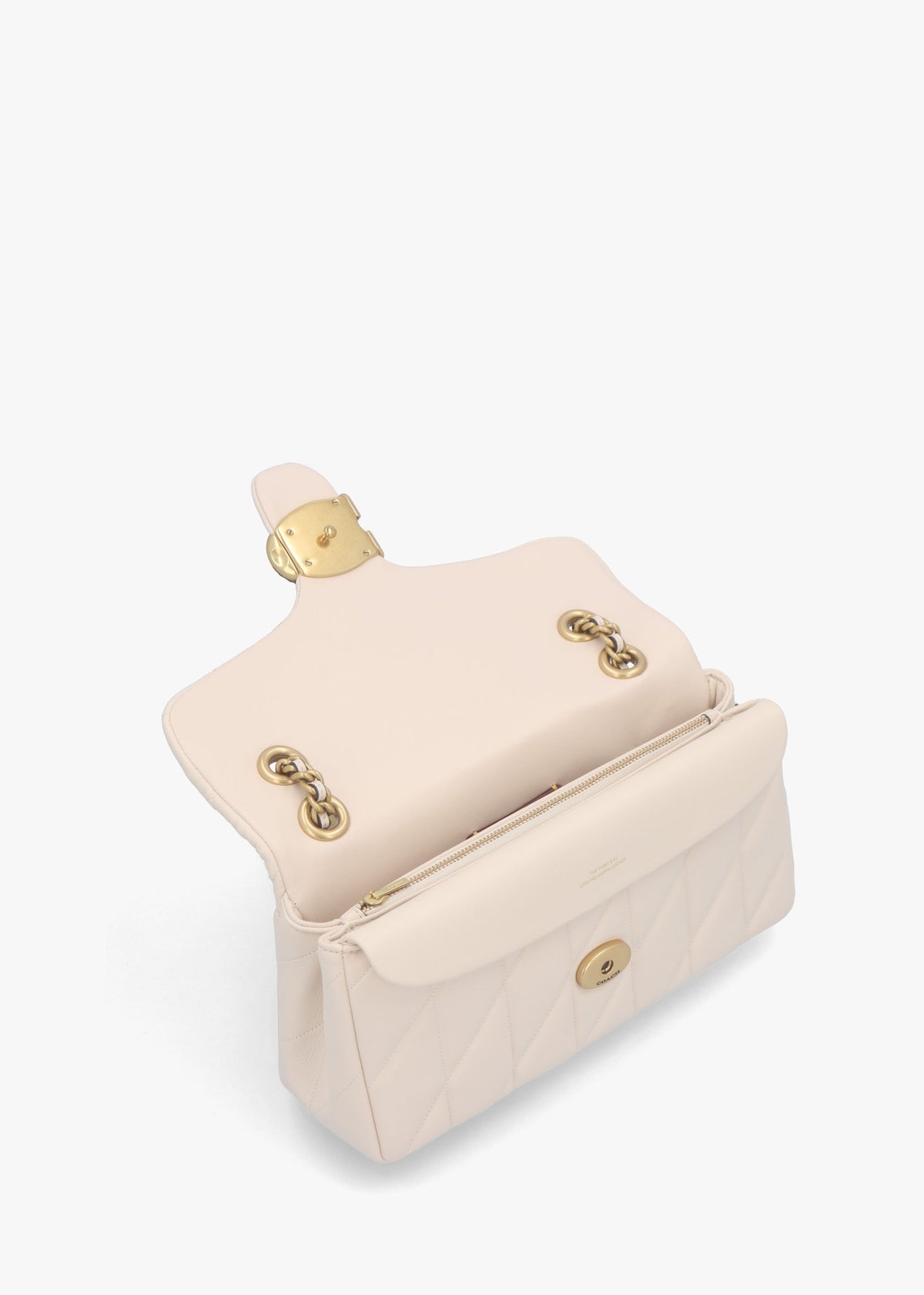 Tabby Quilted 26 Chalk Leather Shoulder Bag