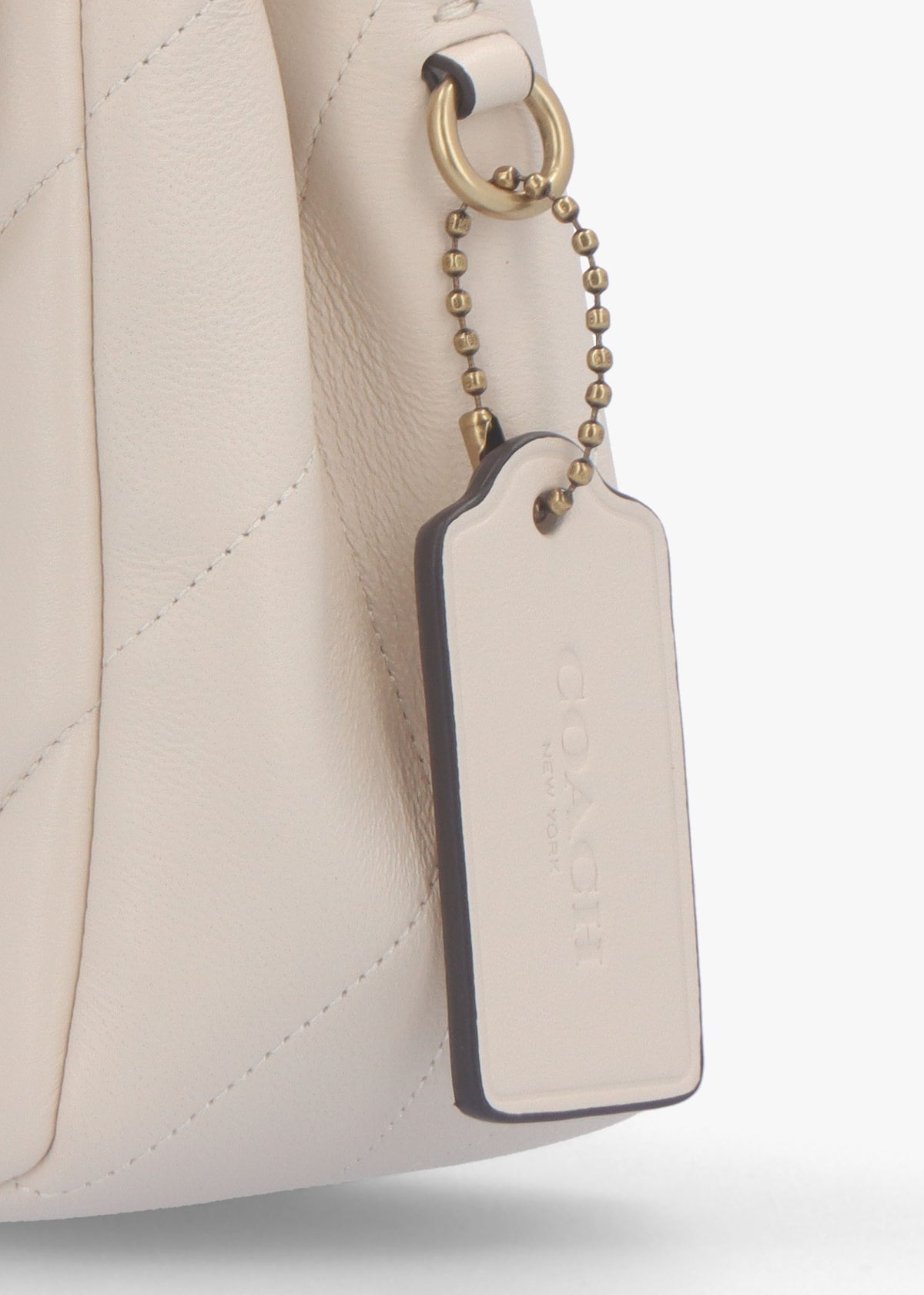 Tabby Quilted 26 Chalk Leather Shoulder Bag