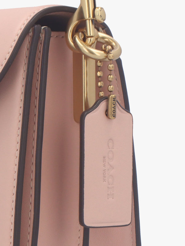 Tabby 26 Hammered Cream Nude Leather Shoulder Bag