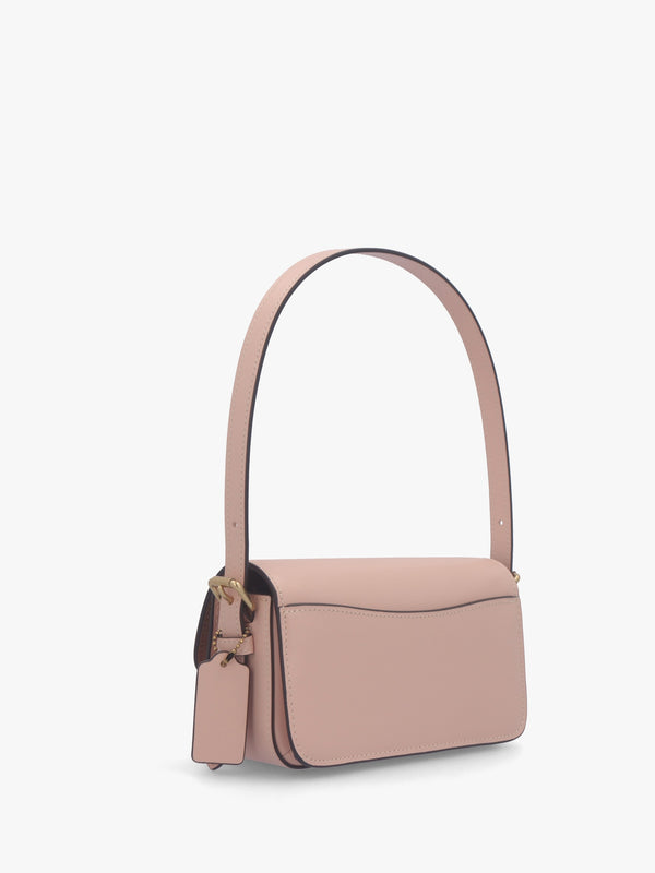 Zoe Cream Nude Leather Shoulder Bag