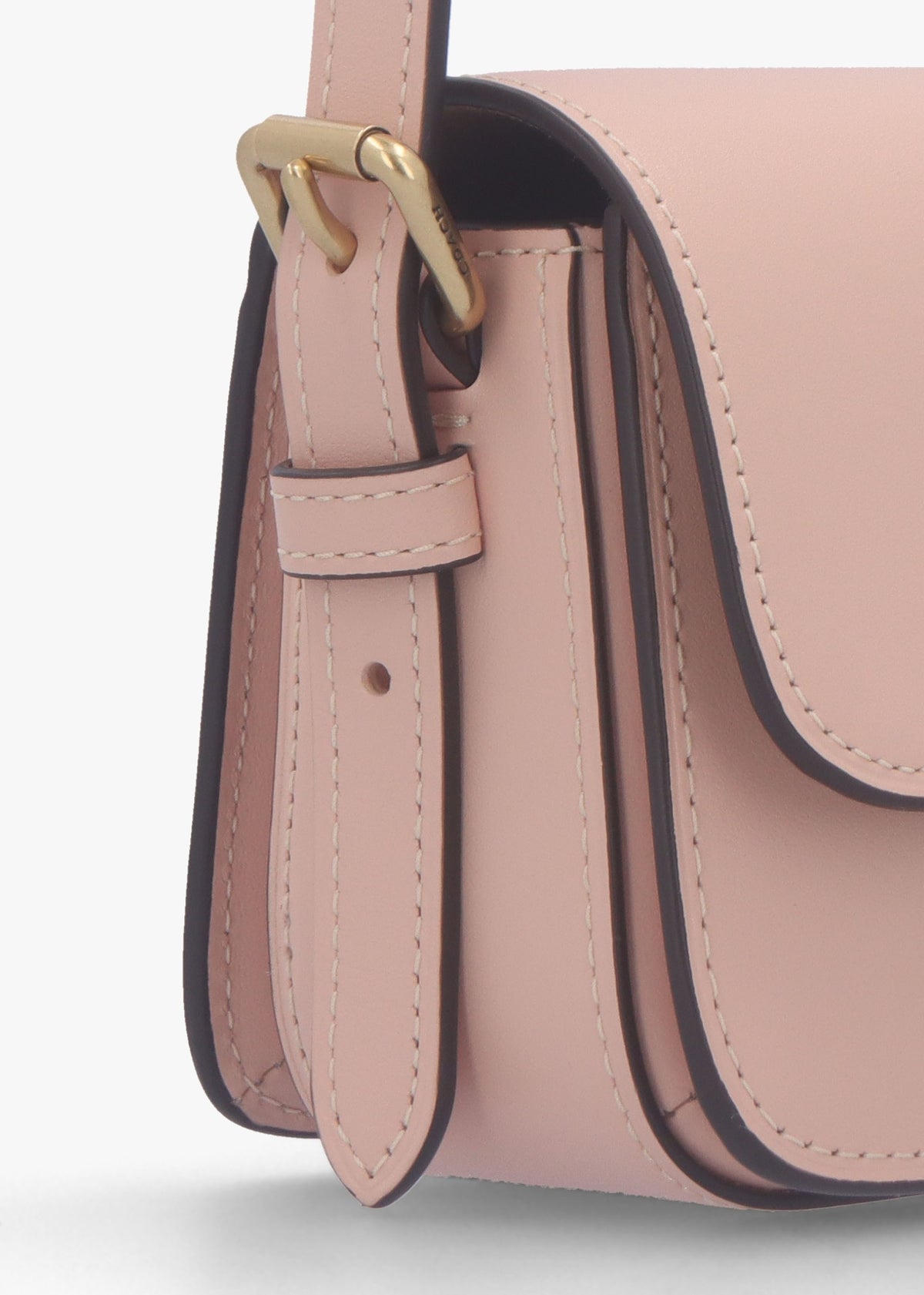 Zoe Cream Nude Leather Shoulder Bag