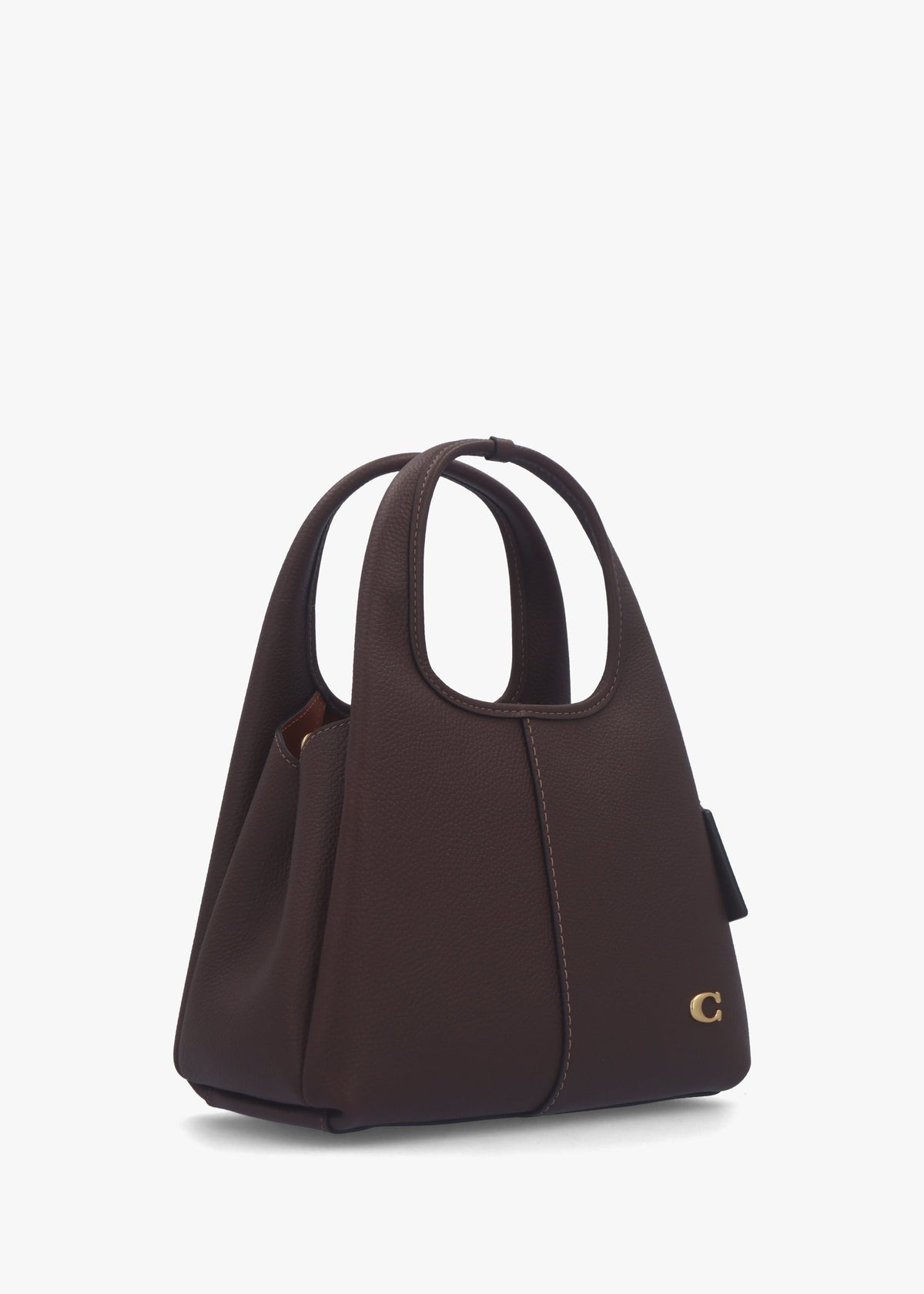 Lana 23 Brass Maple Leather Shoulder Bag