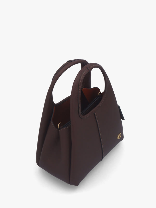 Lana 23 Brass Maple Leather Shoulder Bag