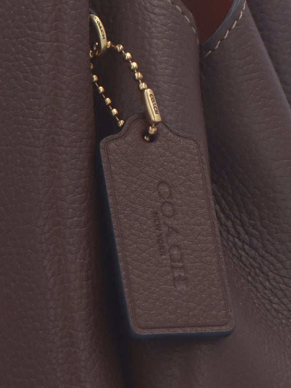Lana 23 Brass Maple Leather Shoulder Bag