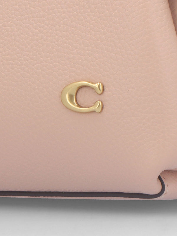 Lana 23 Cream Nude Leather Shoulder Bag