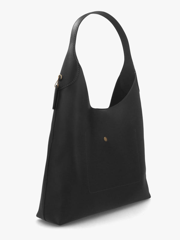 Brooklyn 39 Brass Black Leather Shoulder Bag