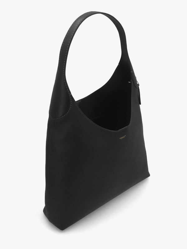 Brooklyn 39 Brass Black Leather Shoulder Bag