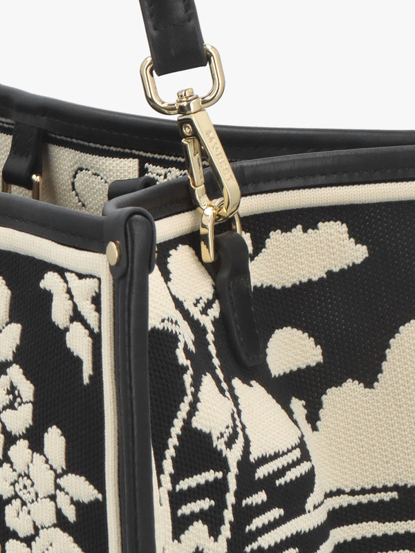 Black Tapestry Tote Bag
