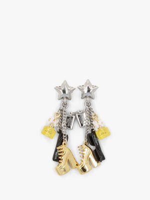 The Mini Icon Charm Gold Silver Earrings