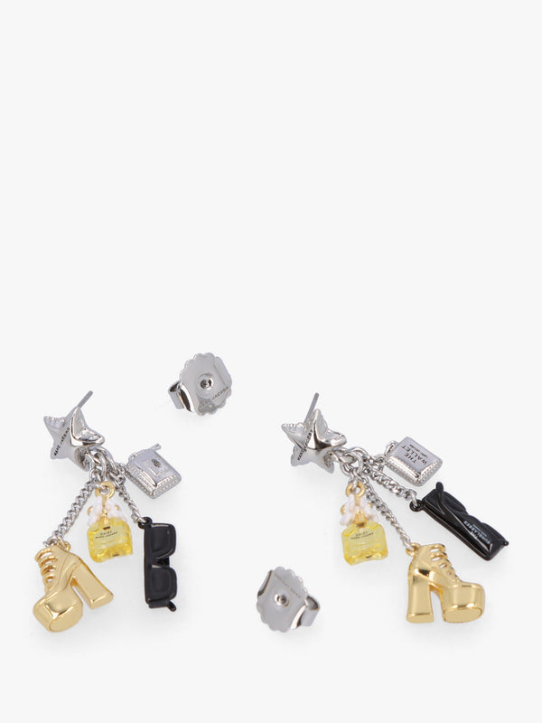 The Mini Icon Charm Gold Silver Earrings
