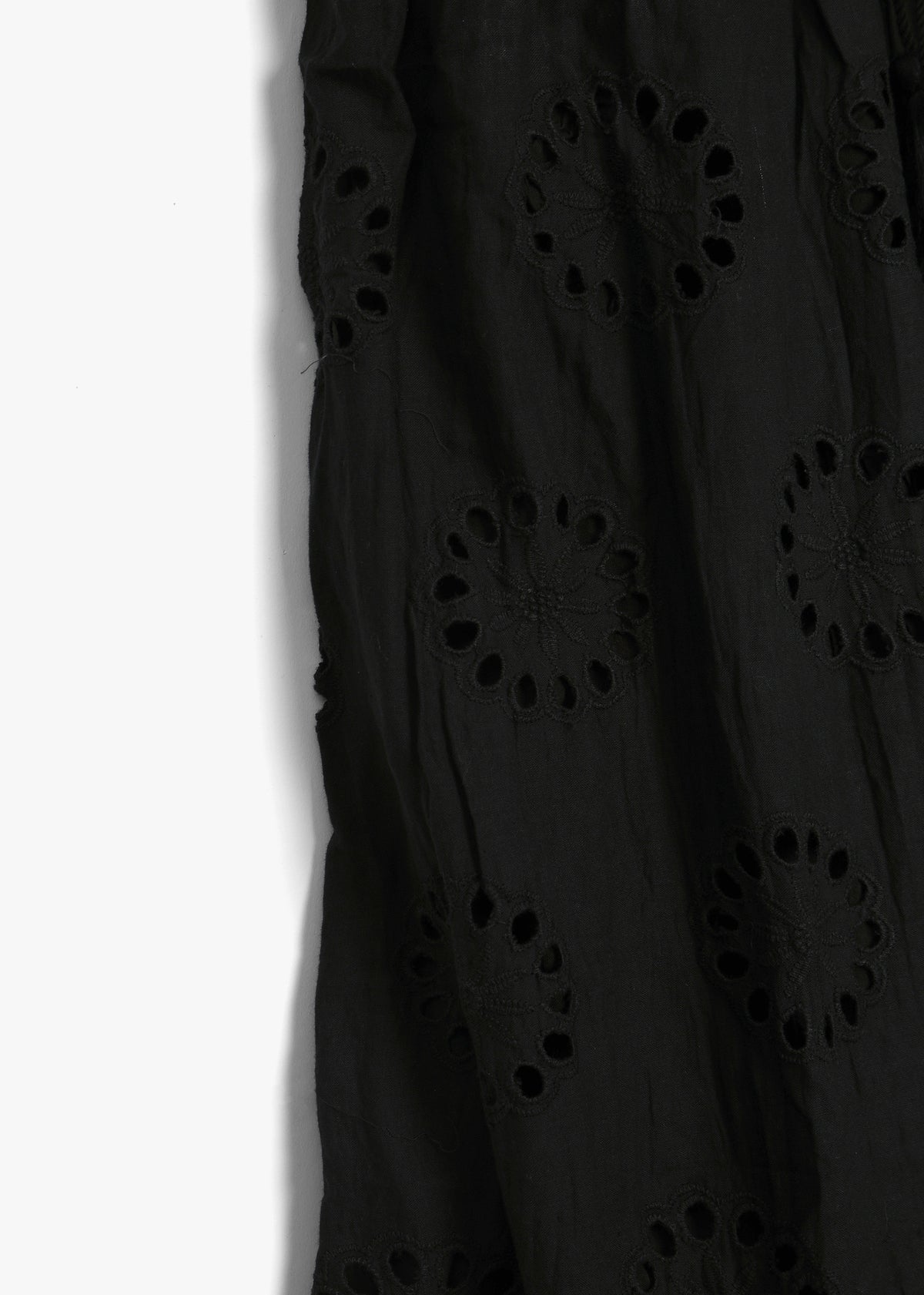 Black Broderie Anglaise Maxi Dress