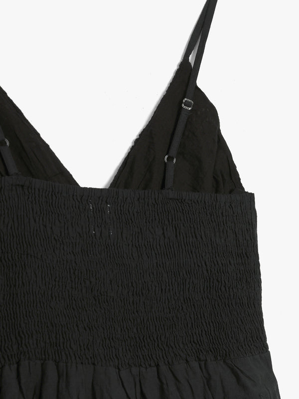 Black Broderie Anglaise Maxi Dress