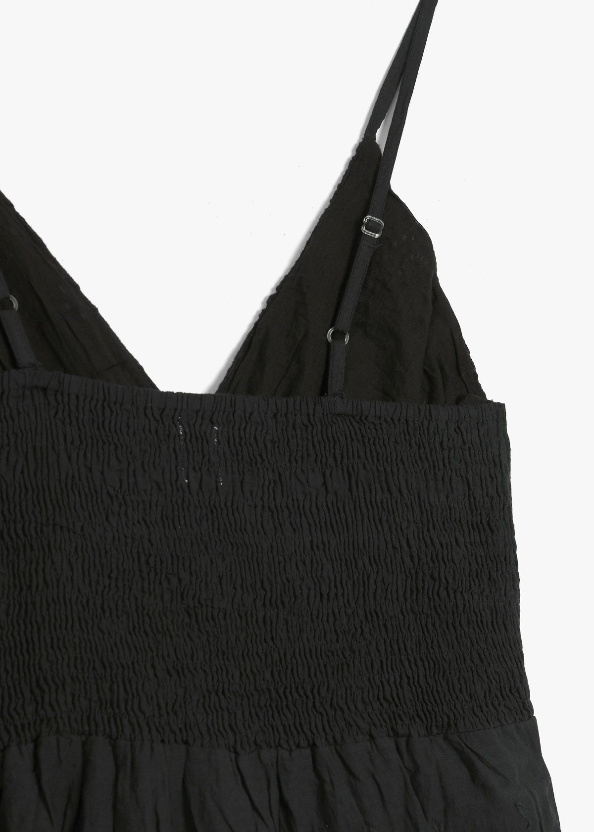 Black Broderie Anglaise Maxi Dress