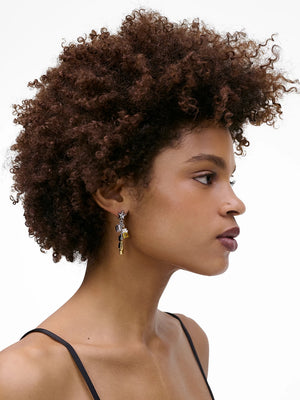 The Mini Icon Charm Gold Silver Earrings