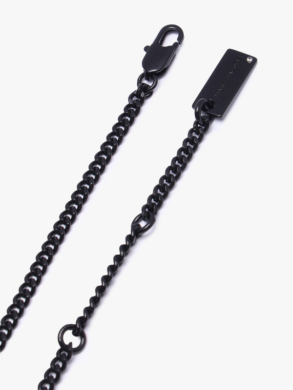 The Pave Tote Bag Black Crystal Necklace