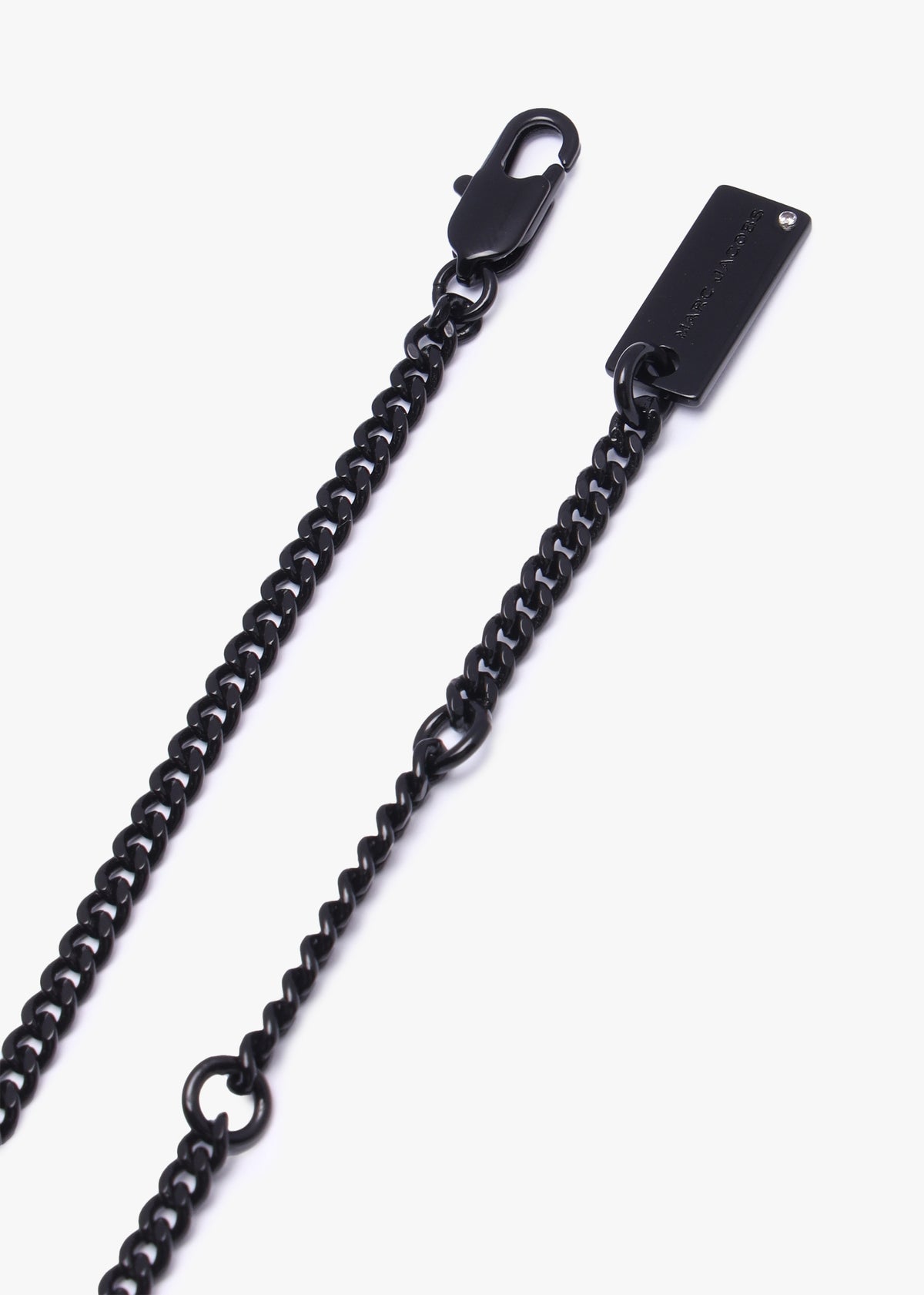 The Pave Tote Bag Black Crystal Necklace