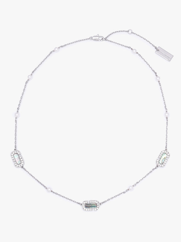 The J Marc Luxe Station Sliver Necklace