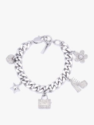 The Pave Mini Icon Silver Bracelet