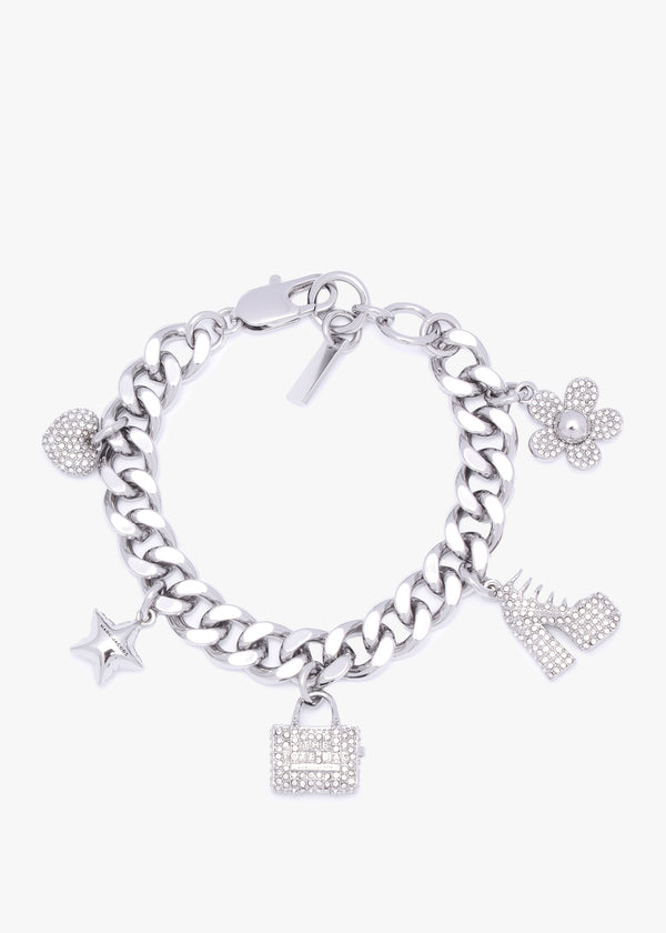 The Pave Mini Icon Silver Bracelet