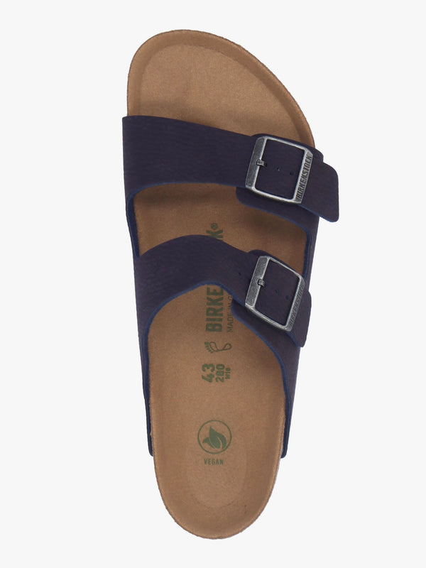 Men's Vegan Arizona Desert Dust Indigo Blue Birko-Flor Two Bar Mules
