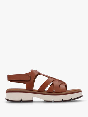 Angola Tan Leather Chunky Gladiator Sandals