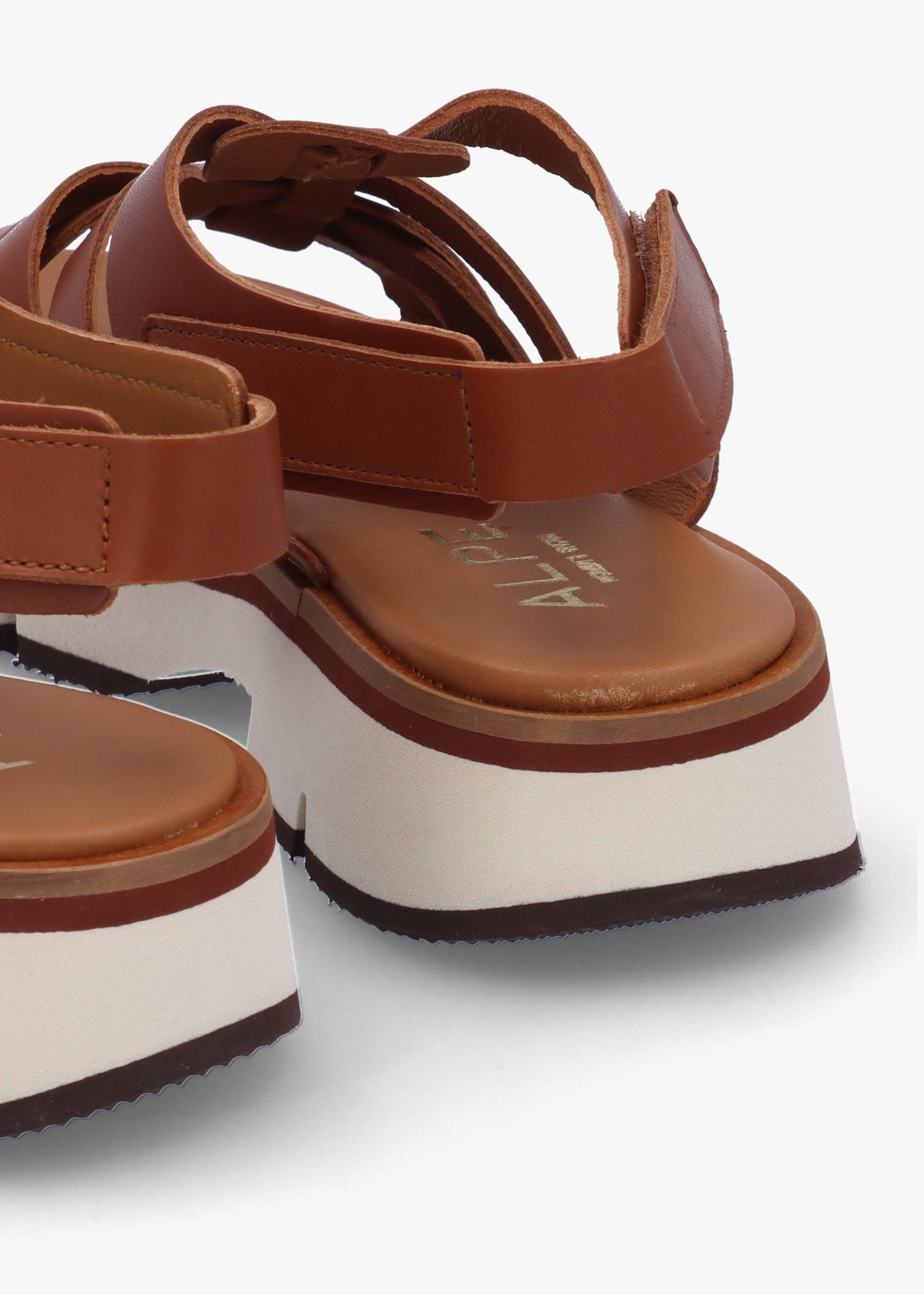 Angola Tan Leather Chunky Gladiator Sandals