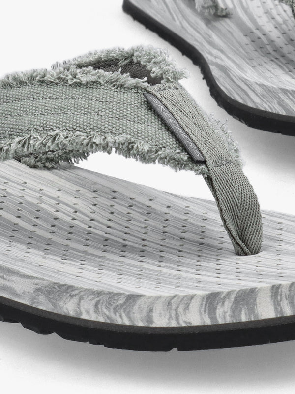 Men’s Tantric Fritz Grey Toe Post Flip Flops