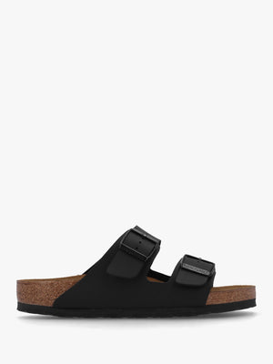 Men's Arizona Birko-Flor Black Two Bar Mules