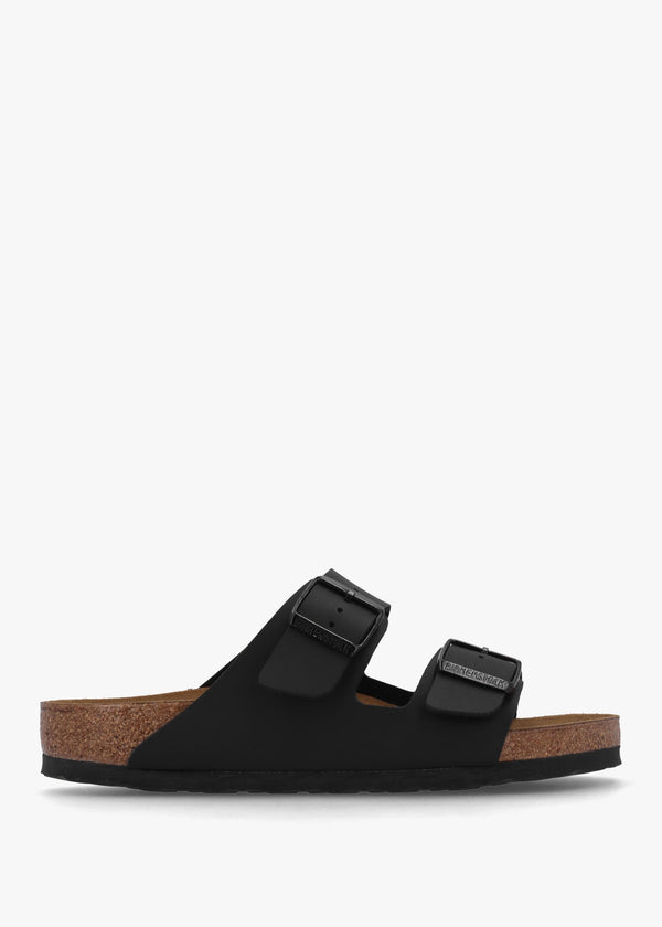 Men's Arizona Birko-Flor Black Two Bar Mules