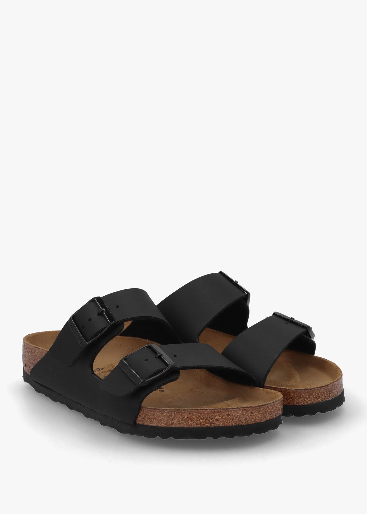 Men's Arizona Birko-Flor Black Two Bar Mules