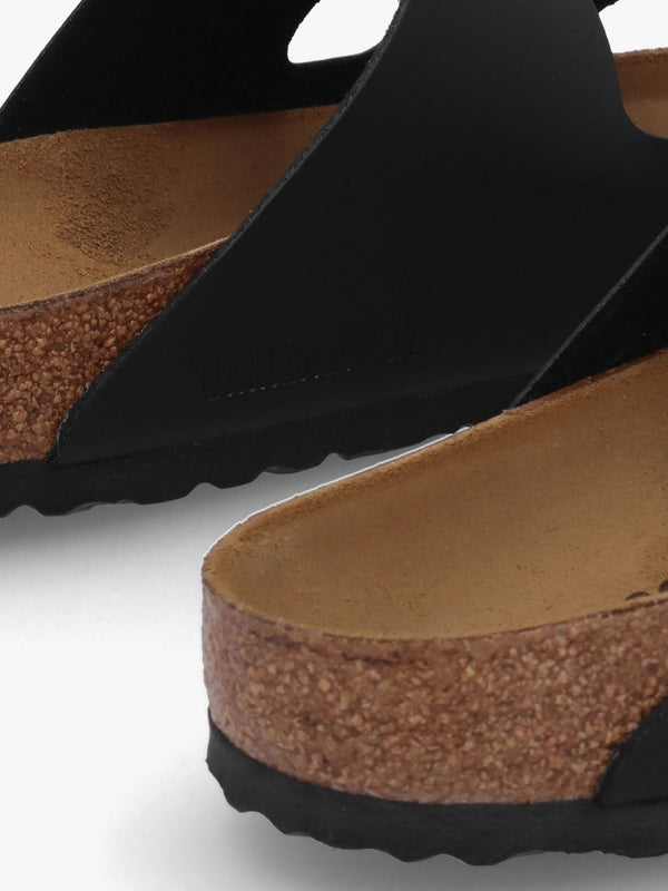 Men's Arizona Birko-Flor Black Two Bar Mules