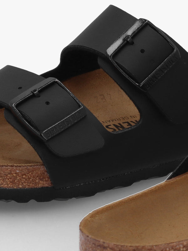 Men's Arizona Birko-Flor Black Two Bar Mules
