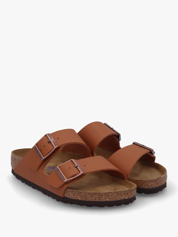 Arizona Birko-Flor Soft Footbed Ginger Brown Two Bar Mules