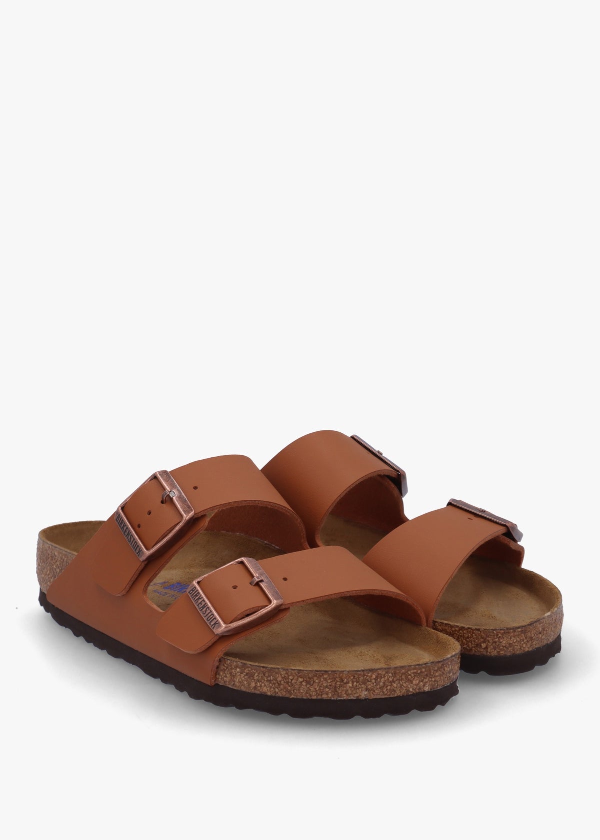 Arizona Birko-Flor Soft Footbed Ginger Brown Two Bar Mules