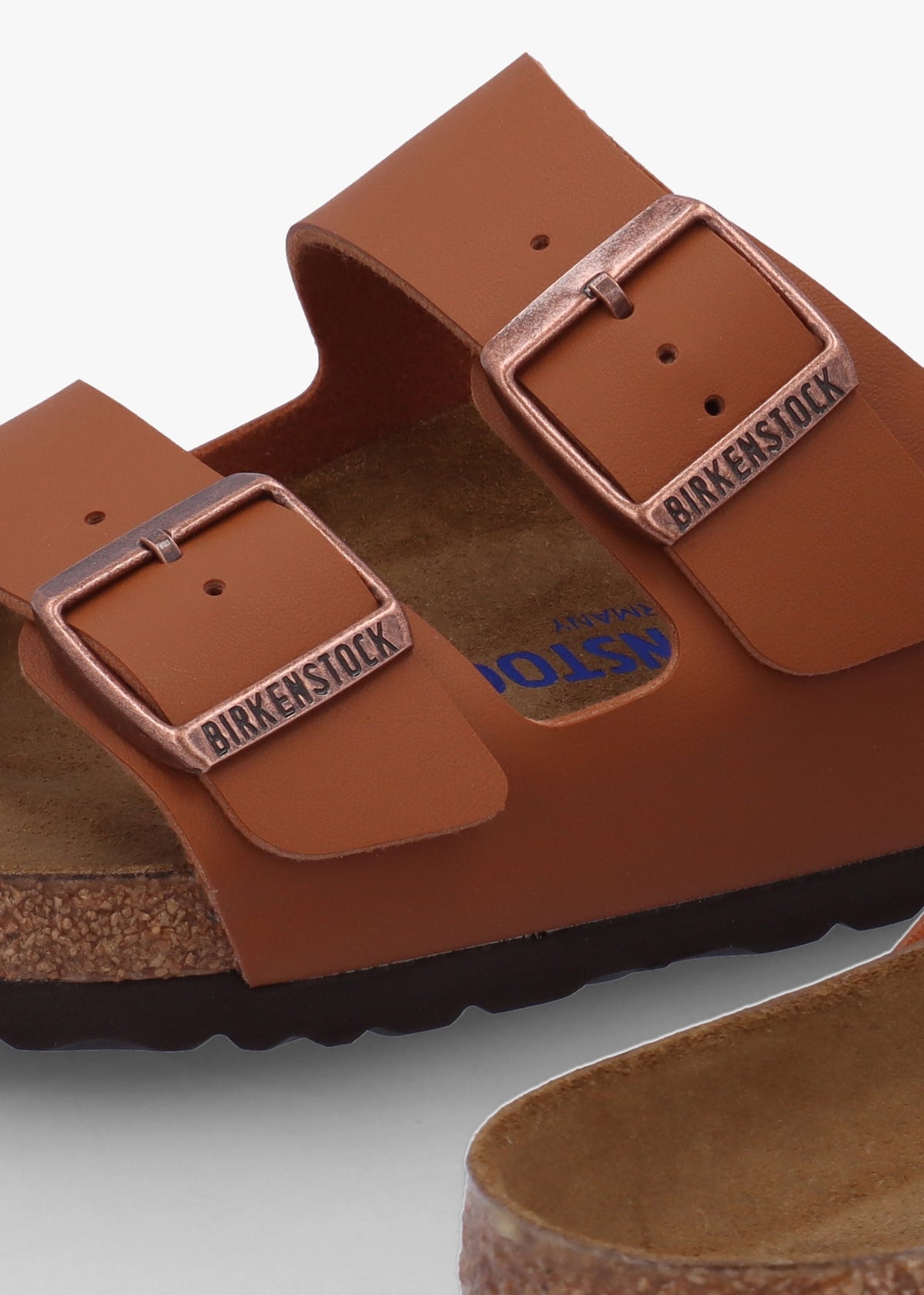 Arizona Birko-Flor Soft Footbed Ginger Brown Two Bar Mules