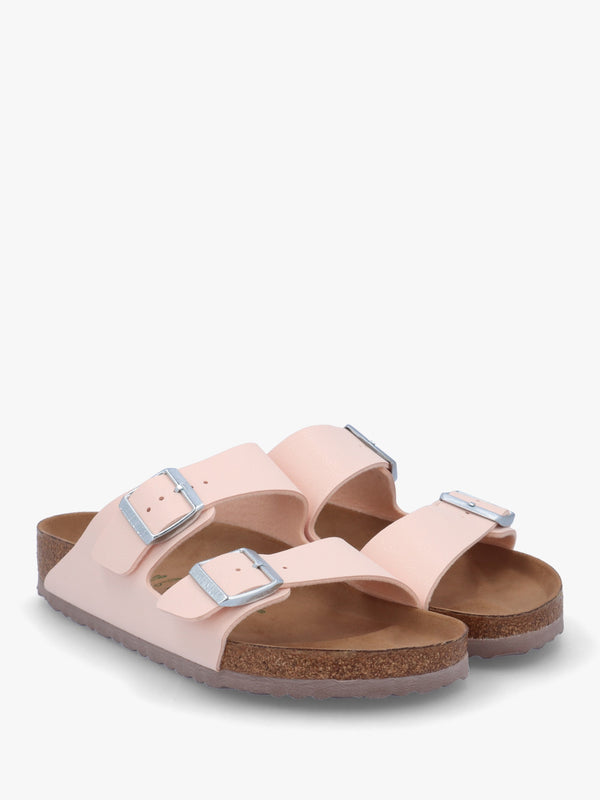 Arizona Vegan Light Rose Birko-Flor Two Bar Mules