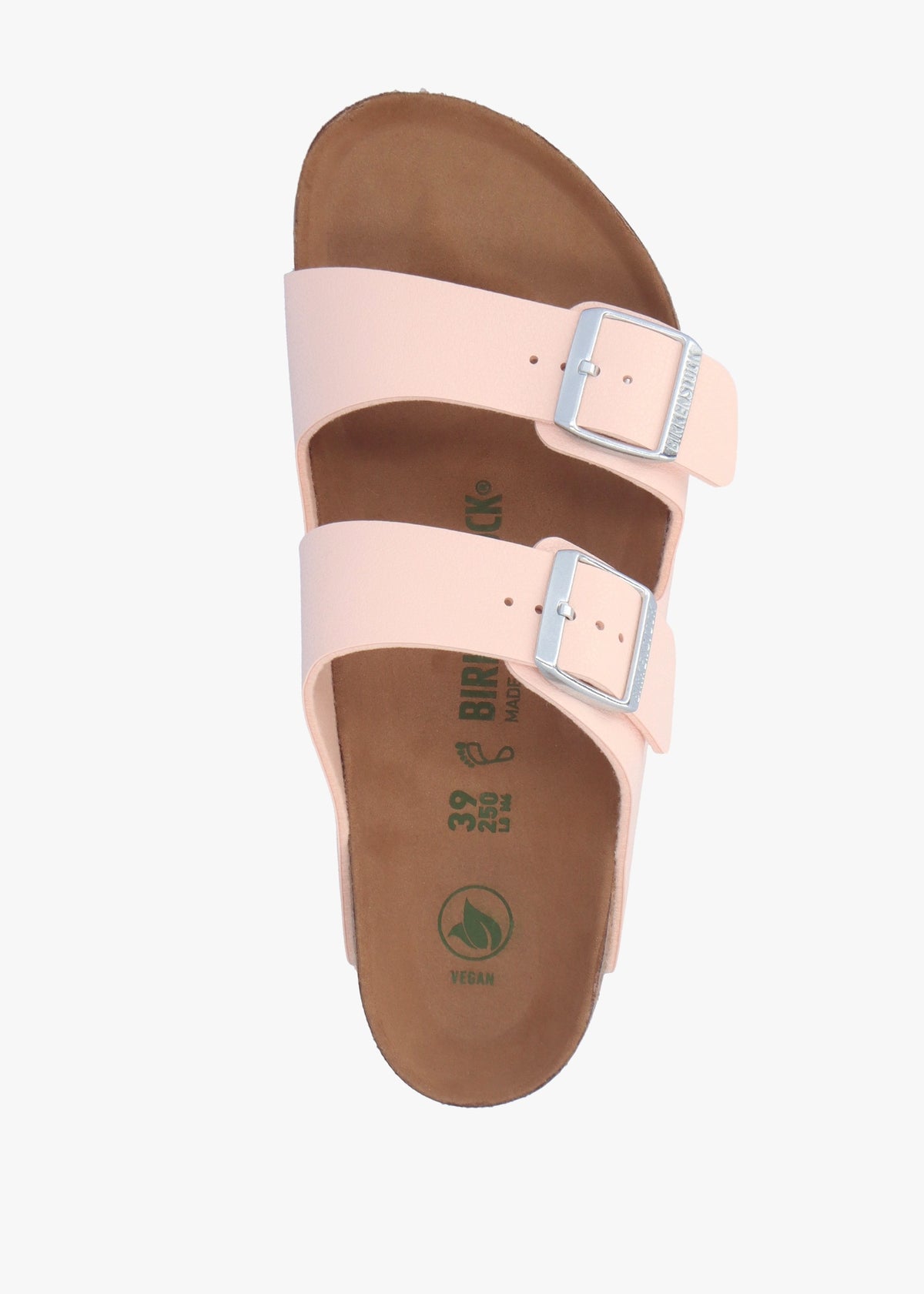 Arizona Vegan Light Rose Birko-Flor Two Bar Mules