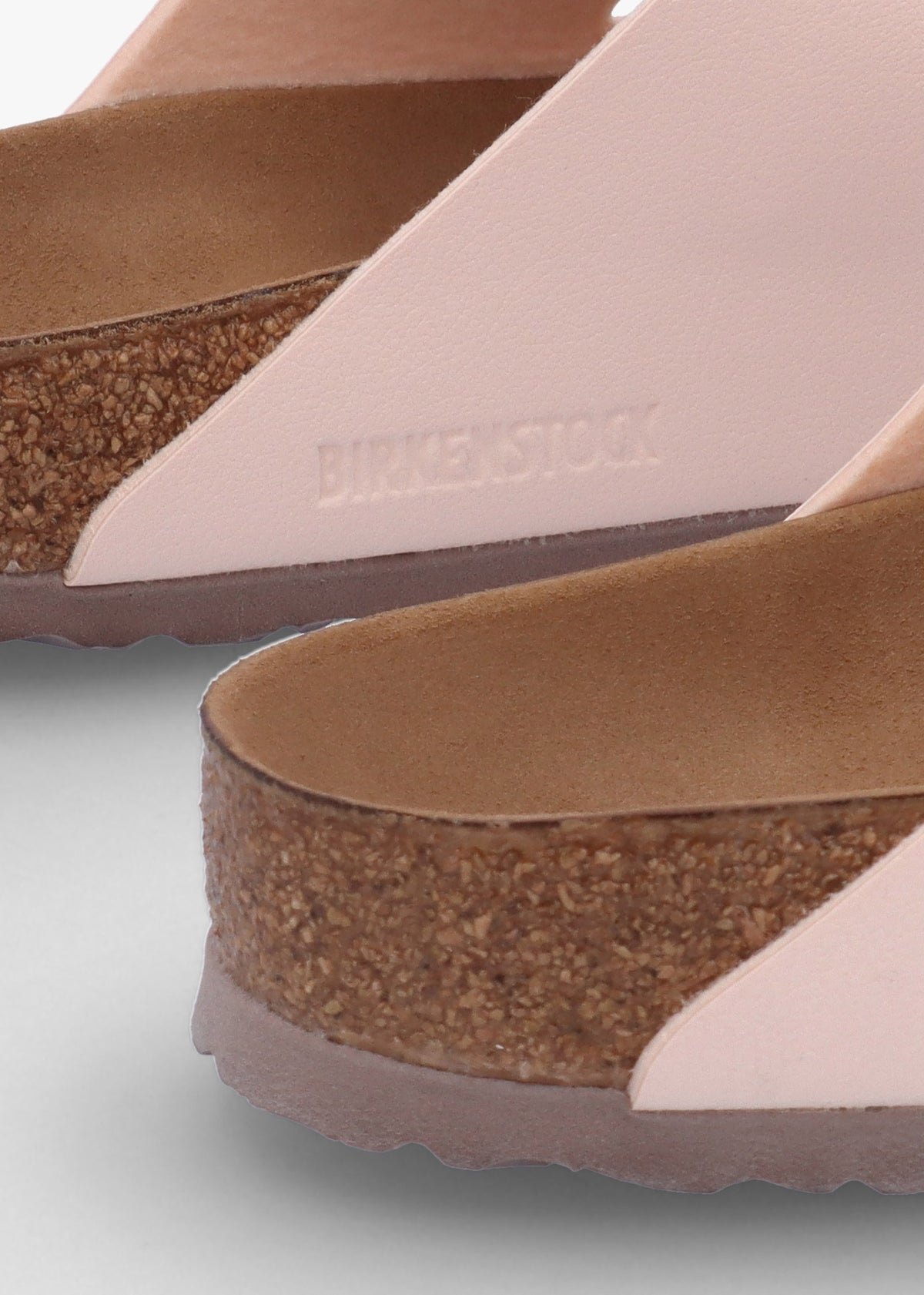 Arizona Vegan Light Rose Birko-Flor Two Bar Mules